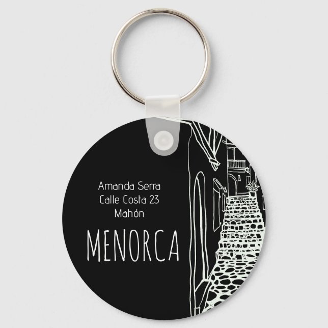 Menorca Keychain (Back)