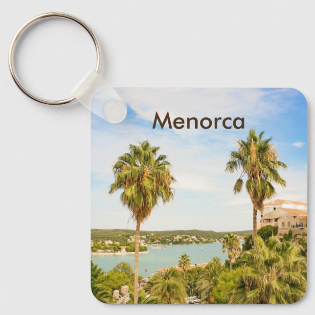 Menorca Mahon Button Keychain (Front)