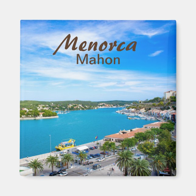 Menorca Mahon Port Magnet (Front)