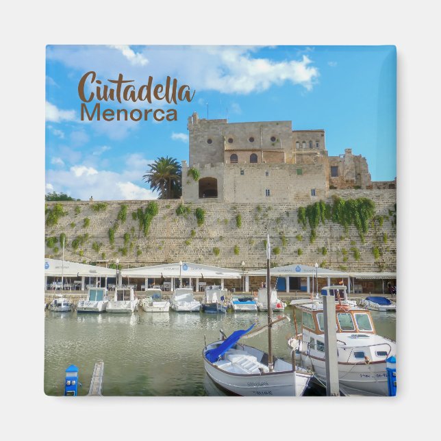 Menorca Port of Ciutadella Souvenir Magnet (Front)