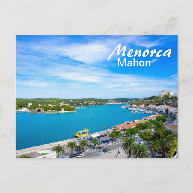 Menorca Port of Mahon Postcard (Front)