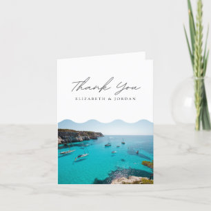 Menorca Spain Blank Thank You Card