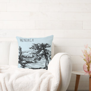 Menorca Throw Pillow