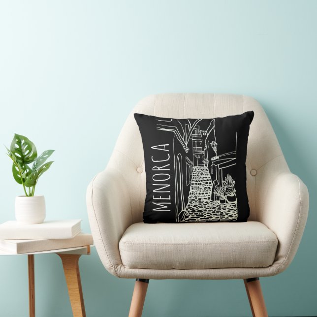 Menorca Throw Pillow (Chair)