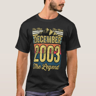 Mens 18th Birthday The Man The Myth The Legend Dec T-Shirt