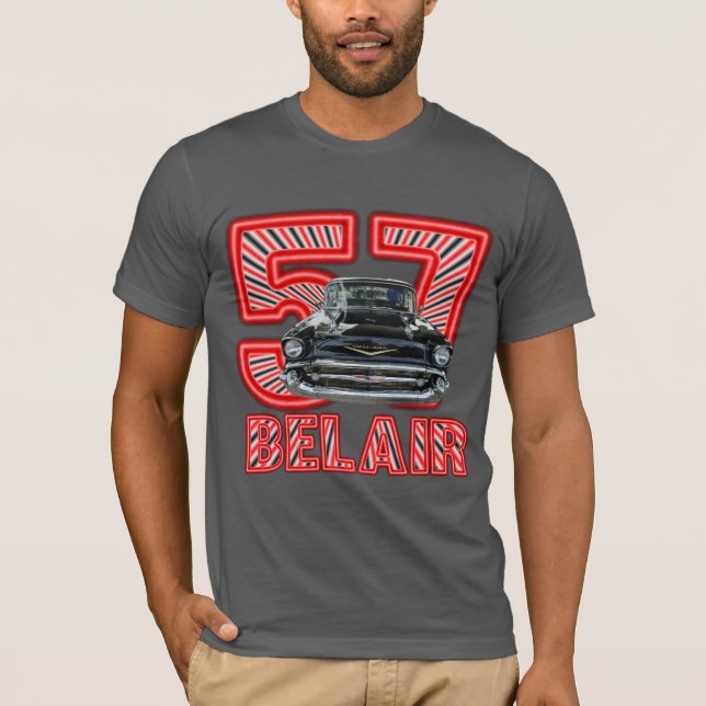 Men's 1957 Chevy Belair Shirt. T-Shirt (Front)