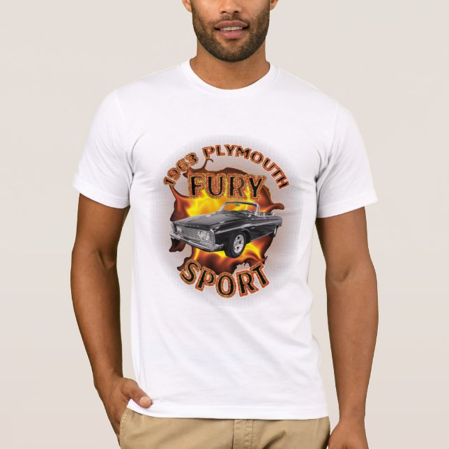 Men's 1963 Plymouth Fury Sport Shirt. T-Shirt (Front)