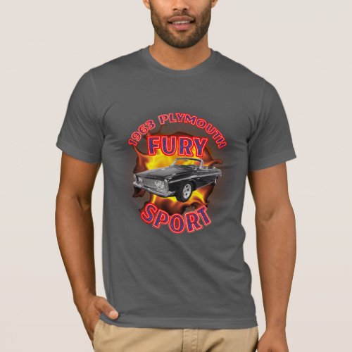 Mens 1963 Plymouth Fury Sport Shirt T_Shirt