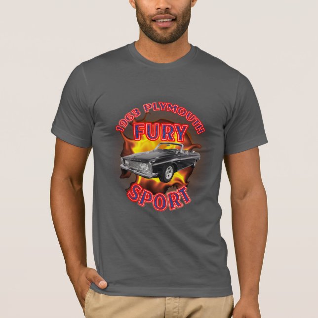 Men's 1963 Plymouth Fury Sport Shirt. T-Shirt (Front)