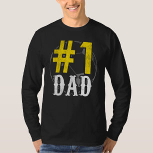 Mens 1 Dad Soccer Player Vintage Soccer Daddy T-Shirt