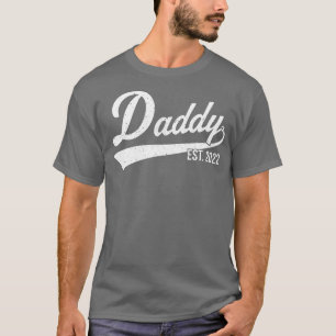 Mens 1st Time Dad EST 2022 New First Fathers Hood T-Shirt