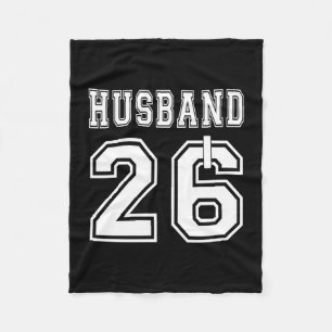 Mens 2026 husband wife matching engagement party fleece blanket