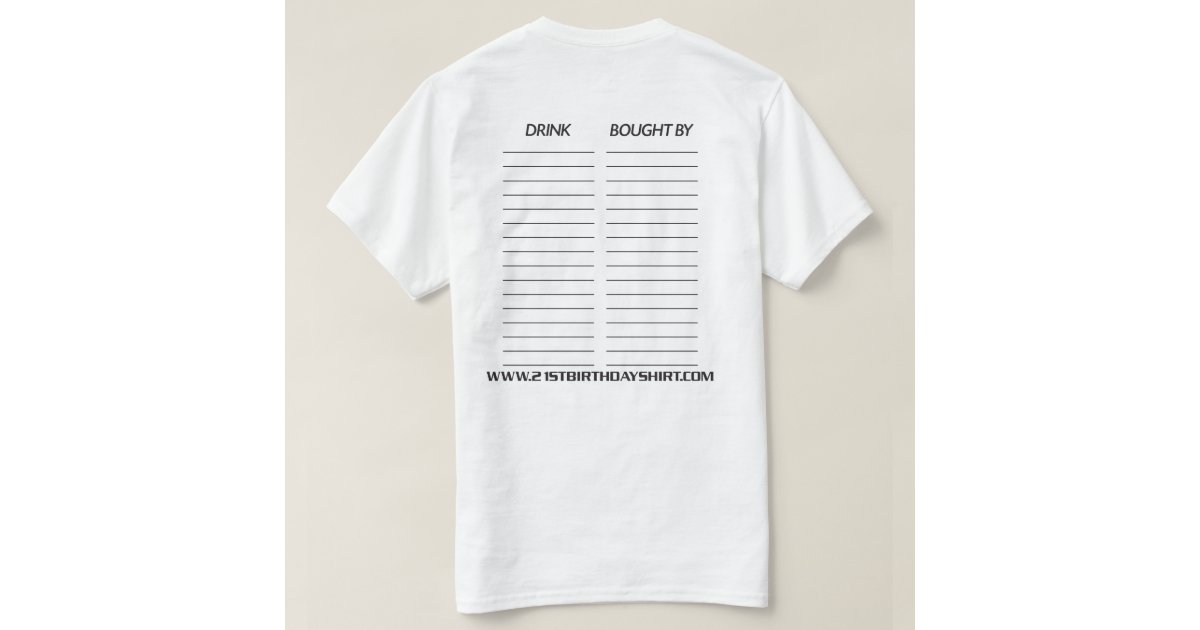 mens 21st birthday shirt