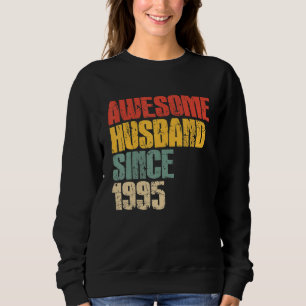 Mens 28th Wedding Anniversary for Him Awesome Husb Sweatshirt