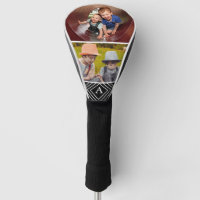 Men's 2 Family Photo Monogram Golf Head Cover