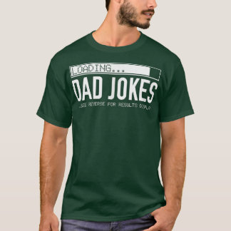 Mens 2 SIDED Dad Jokes (list on back) Funny Father T-Shirt