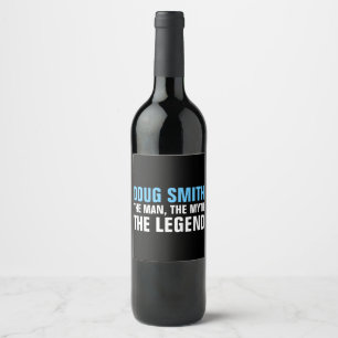 Mens 30th/40th/50th/60th Birthday Party Wine Label