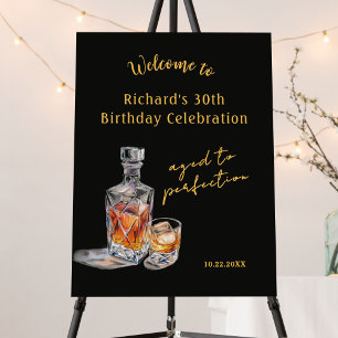 Men's 30th Birthday Aged to Perfection Welcome Foam Board