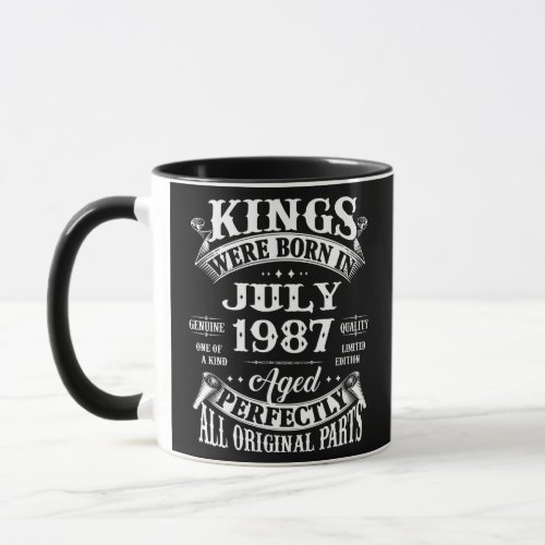 Mens 35th Birthday Gift For Kings Born In July Mug
