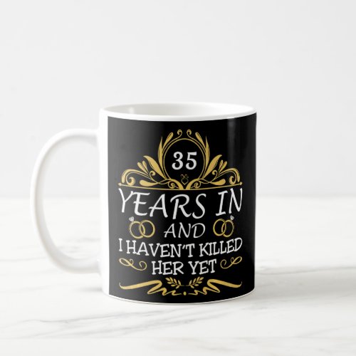 Mens 35th Wedding Anniversary Husband Wife  Matchi Coffee Mug