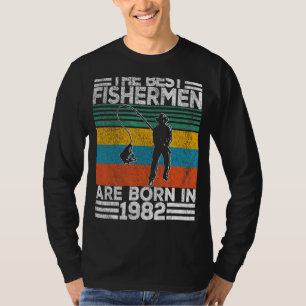 Mens 40 Years Old Fisherman Fishing 40th Birthday T-Shirt