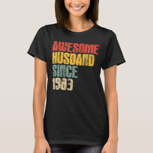Mens 40th Wedding Anniversary for Him Awesome Husb T-Shirt