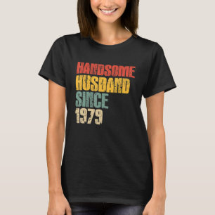 Mens 44th Wedding Anniversary for Him Handsome Hus T-Shirt
