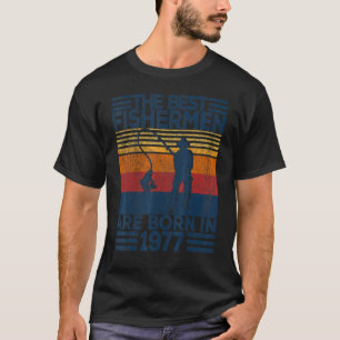 Mens 45 Years Old Fisherman Fishing 45th Birthday  T-Shirt