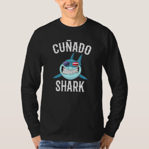 Mens 4th Of July Cunado Shark Spanish Brother In L T-Shirt