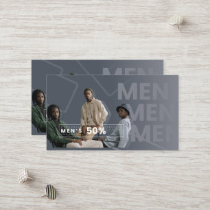 Men's 50 % Discount Card