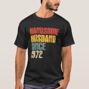 Mens 51st Wedding Anniversary for Him Handsome Hus T-Shirt