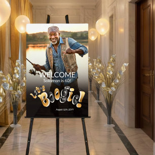 Men's 60th Birthday Party Photo Welcome Foam Board