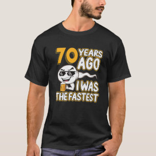 Mens 70Th Birthday Gag Sperm 70 Years Ago I Was Th T-Shirt