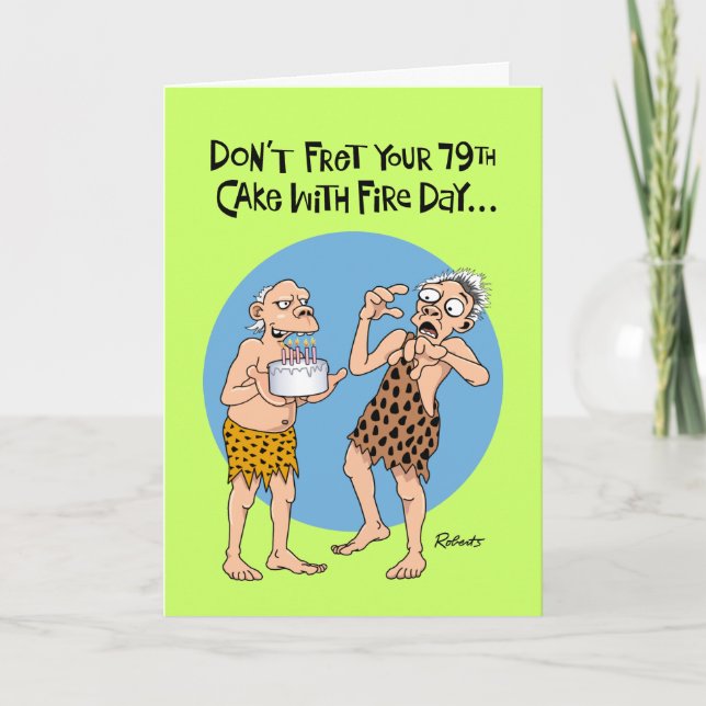 Men's 79th Birthday Card (Front)