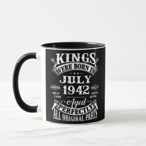 Mens 80th Birthday Gift For Kings Born In July Mug