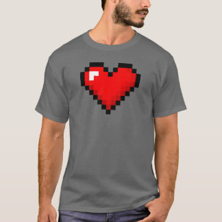 Men's 8-Bit Heart: Classic Retro Gamer T-shirt