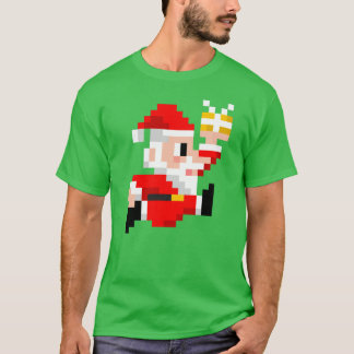 Men's 8-Bit Santa Claus Christmas T-shirt