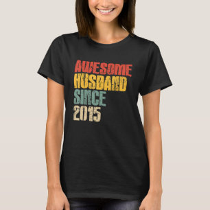 Mens 8th Wedding Anniversary for Him Awesome Husba T-Shirt