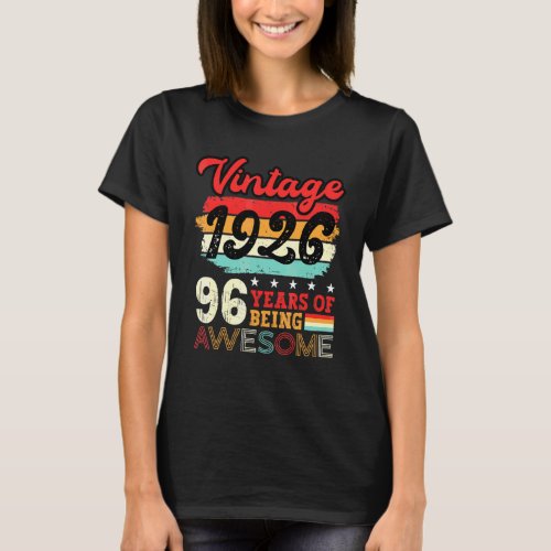 Mens 96th Birthday  Cool Bday Idea Turning 96 Year T_Shirt