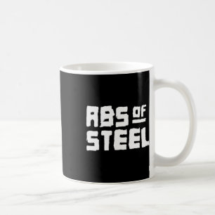 Mens Abs Of Steel Gym Fitness Workout Bodybuilding Coffee Mug