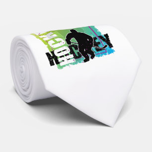 Men's Abstract Hockey Neck Tie
