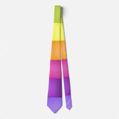 Mens Abstract Rainbow Silk Power Tie