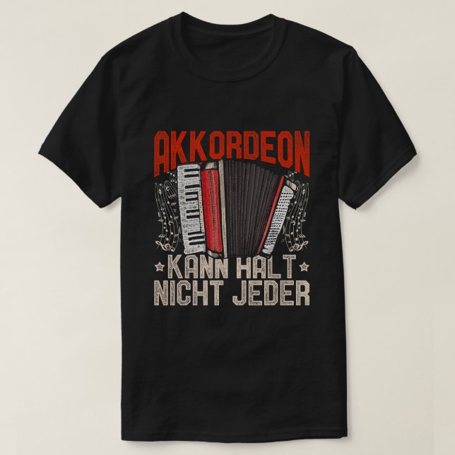 Mens Accordion Musical Instrument Concertina Sayin T-Shirt (Design Front)