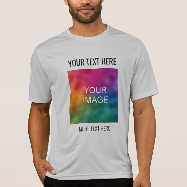 Mens Activewear Sport-Tek Competitor Silver T-Shirt (Front)