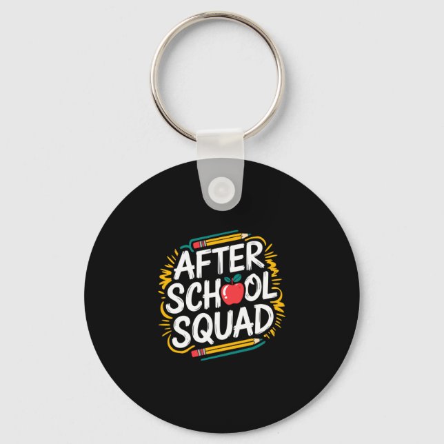 Mens after school program teaching and team after keychain (Front)