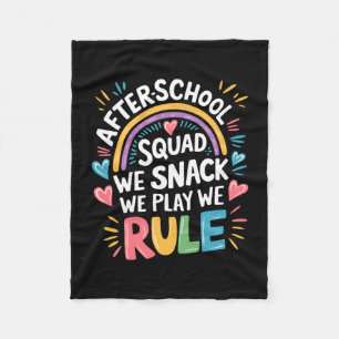 Mens afterschool squad snack play rule school fleece blanket