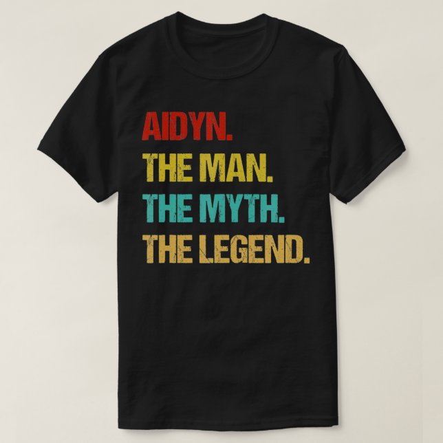 Mens Aidyn The Man the Myth the Legend  T-Shirt (Design Front)
