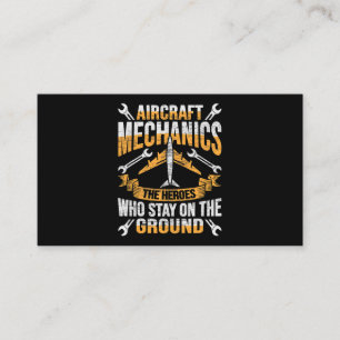 Mens Aircraft Mechanic Hero Design for a aircraft Business Card
