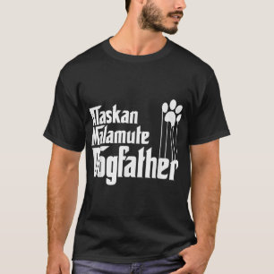Mens Alaskan Malamute Dog Dad, Malamute Dog Father T-Shirt