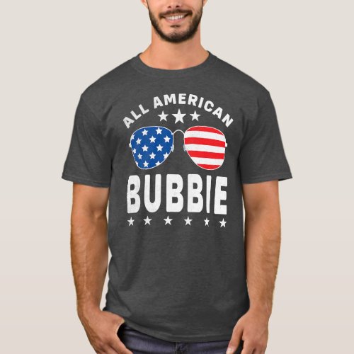 Mens All American Bubbie 4th Of July Sunglasses T_Shirt